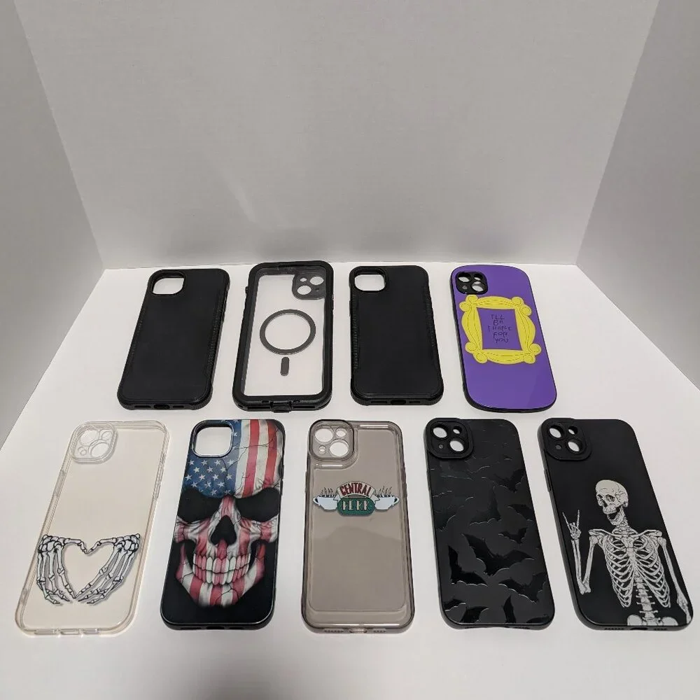 iPhone 14 Plus Phone Cases Bundle Skull‎ Bat Friends